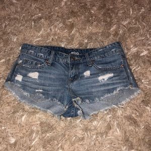 BDG Low Rise Dolphin Denim Shorts